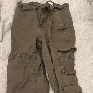 Abercrombie & Fitch Women's Olive Cargo Pants